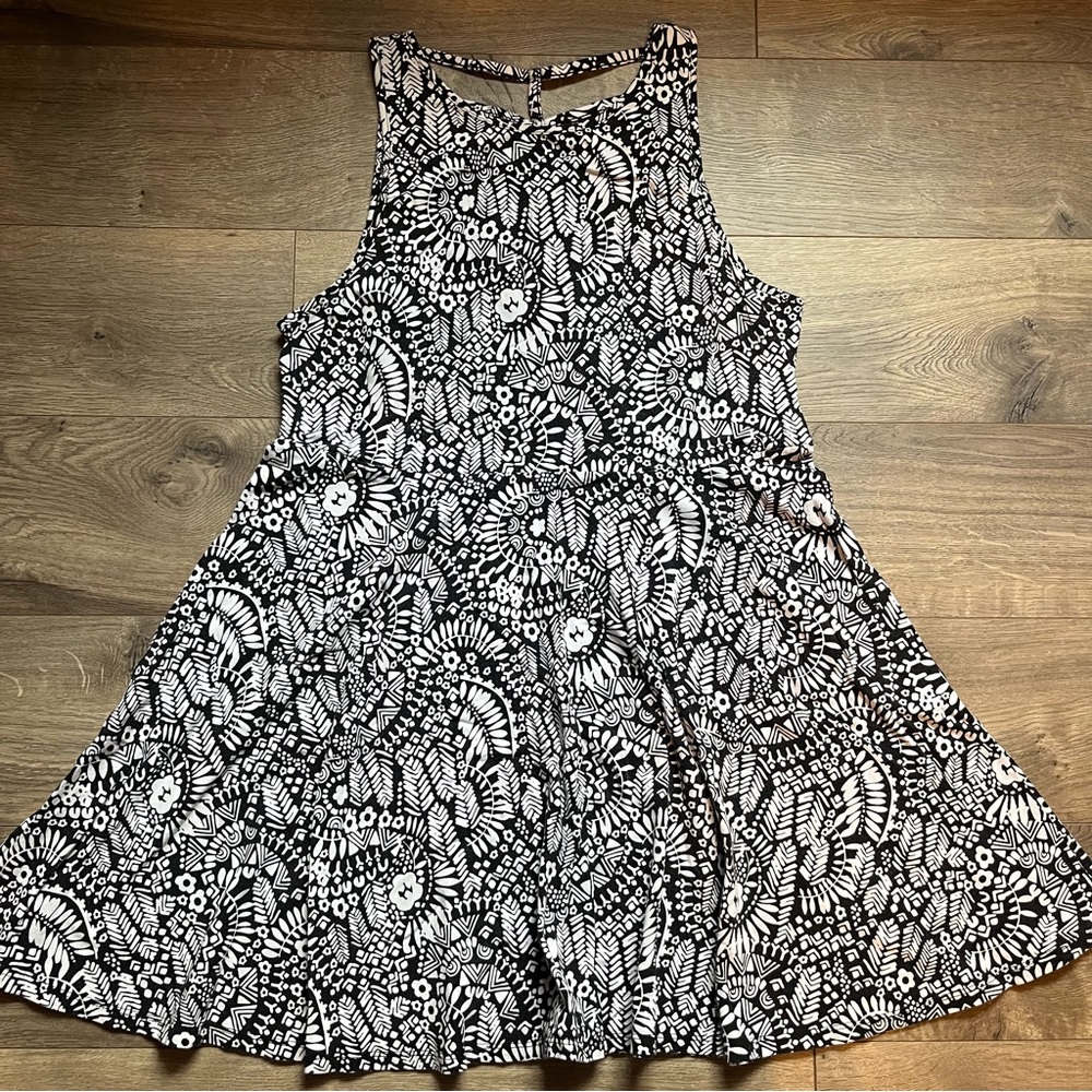 Aeropostale Floral Strappy Back Tank Dress